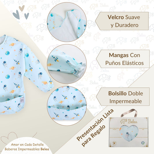 Babero Manga Larga Astronauta