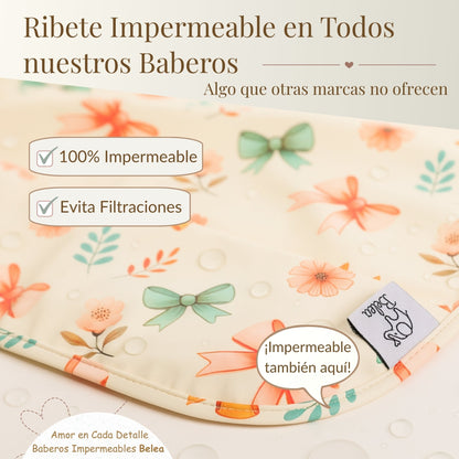 Pack Babero Manga Larga + Babero sin Mangas – Lazos | BeleaKids