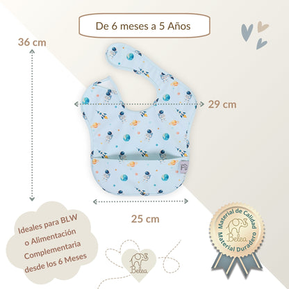 Pack Baberos Sin Mangas – Astronautas y Ositos | BeleaKids
